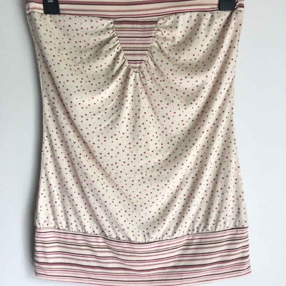 Wet Seal Top Cream Pink Purple Gold Colors. Small